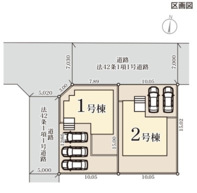 LiveleGarden.S宇都宮西川田南第9の区画図|【全2棟】各号棟の詳細については、お気軽にお問い合わせください♪