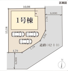 リーブルガーデン赤穂市南野中4期の区画図