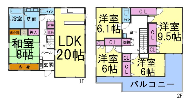 神戸市西区竹の台１丁目　中古戸建の間取り|●年中無休：当日予約可●LDK20帖で広々！5LDKでお部屋数が多くて、ご家族の多いお客様にオススメ