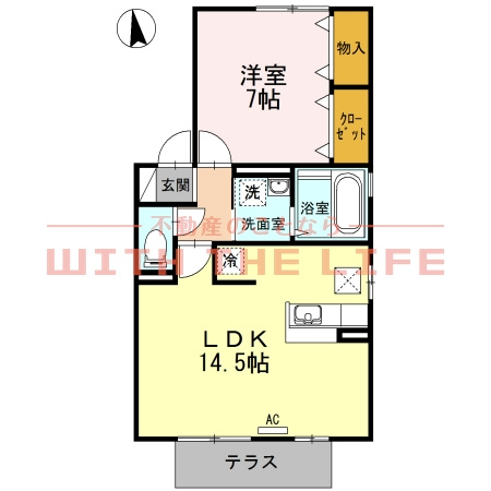 リビングタウン江戸屋敷【10，000円キャッシュバック対象物件】の間取り