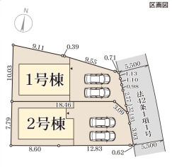 リーブルガーデン奈良市法蓮町26期の区画図