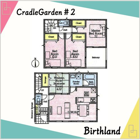 新築戸建・新築建売　いわき市錦町第32　錦小学校・錦中学校