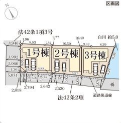 リーブルガーデン京都市北白川仕伏町の区画図