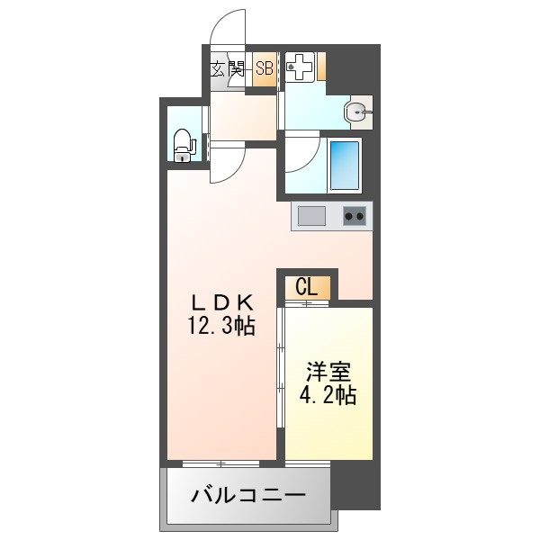 プレジオ西中島ＡＳＩＡＮの間取り