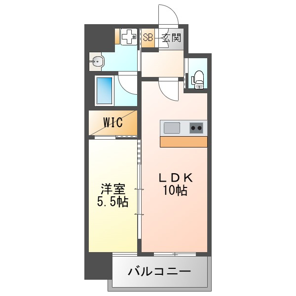 プレジオ西中島ＡＳＩＡＮの間取り