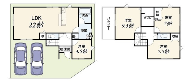 【ReDream】久御山町栄３丁目の間取り