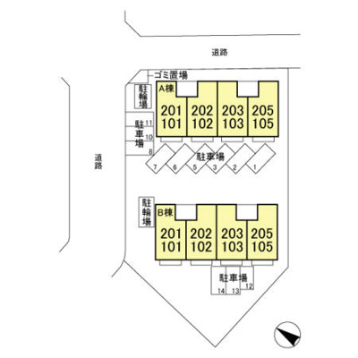 【区画図】 | メゾン高橋AB