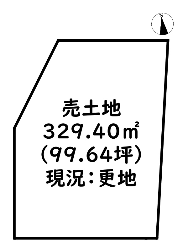 赤穂市有年牟礼/売土地の土地図