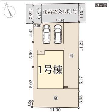 【区画図】 | リーブルガーデン南丹市園部町城南町 | 区画図