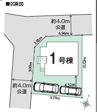 武蔵村山市大南5丁目　全1棟　新築戸建て　の区画図