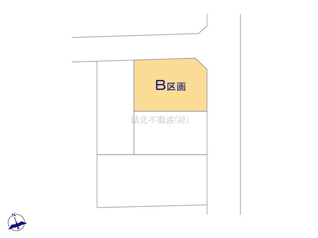 杉並区上荻3丁目 B区画の区画図