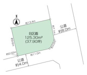 富岡西2丁目売地～約37坪の東南角地～の画像