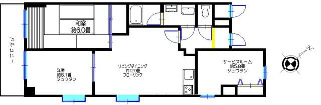 ホーユウパレス横浜羽沢の間取り