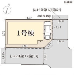 リーブルガーデン尼崎市南初島町の区画図