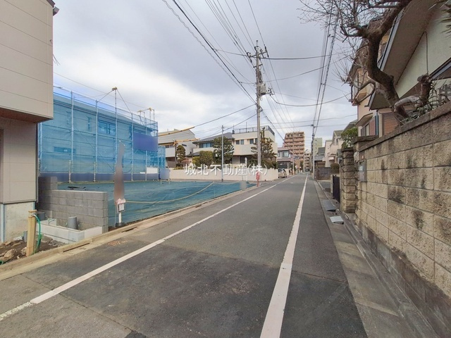 杉並区上荻3丁目 C区画の前面道路含む現地写真