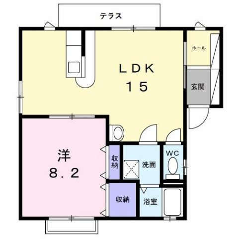 メゾンみやびＢの間取り