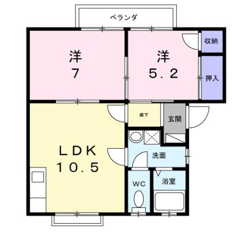メゾンみやびＡの間取り