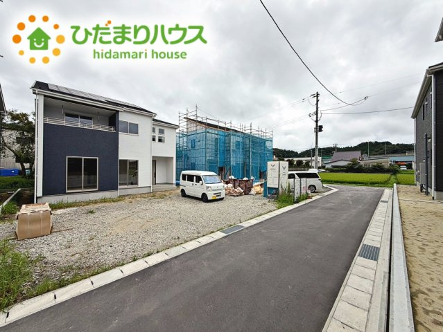 いわき市小名浜住吉５期　新築戸建　2号棟の前面道路含む現地写真|閑静な住宅地で叶える穏やかな新生活☆彡