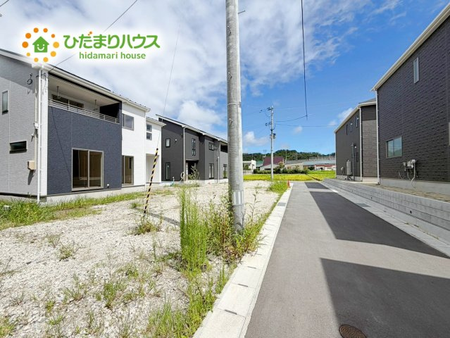 いわき市小名浜住吉５期　新築戸建　2号棟の前面道路含む現地写真|閑静な住宅地で叶える穏やかな新生活☆彡