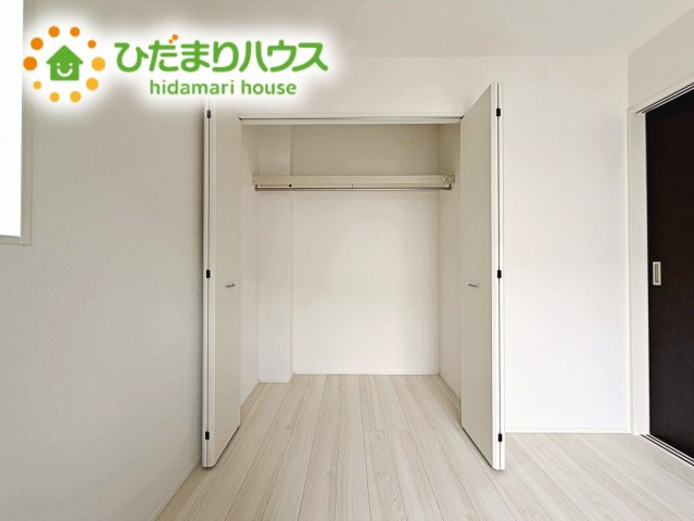 いわき市小名浜住吉５期　新築戸建　3号棟の収納|クローゼットタイプの収納は荷物がどこにあるかすぐに見つかります！