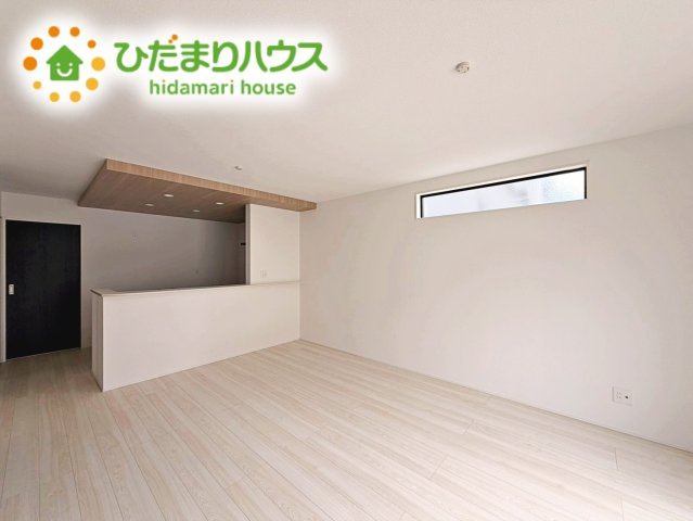 いわき市小名浜住吉５期　新築戸建　3号棟の居間・リビング|早くお仕事終わらせて、家に帰りたくなるようなリビングです(^^♪