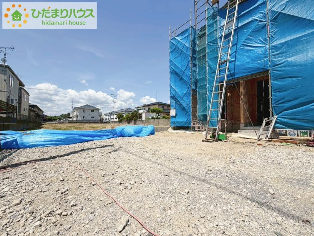 いわき市小名浜住吉５期　新築戸建　4号棟の駐車場|カースペースは2台分確保!(^^)!