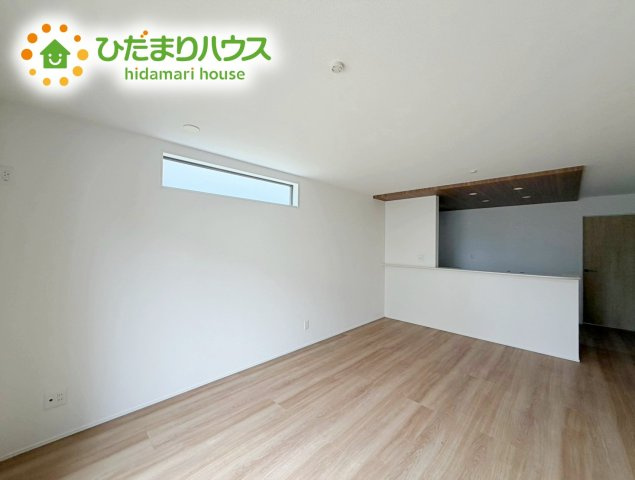 いわき市小名浜住吉５期　新築戸建　4号棟の居間・リビング|大型テレビに大型ソファー(^^)どんなインテリアにしますか？