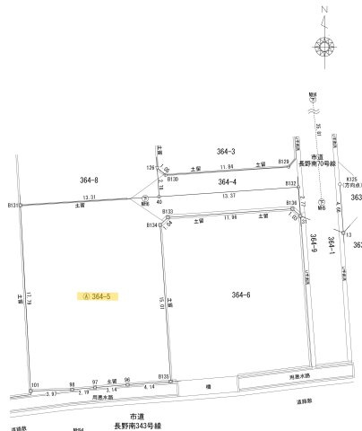 西尾張部　土地の土地図