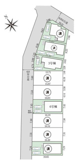 【区画図】 | 【仲介手数料無料！！】日野市新町5丁目　新築戸建て（全9棟）3号棟　4198万円