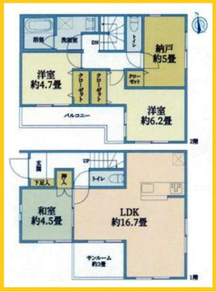 【間取り】 | 藤沢市高倉