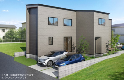 【外観パース】 | 富士市石坂2期　新築戸建て　1号棟 | 外観パース
