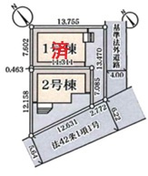 市川市宮久保１丁目の区画図