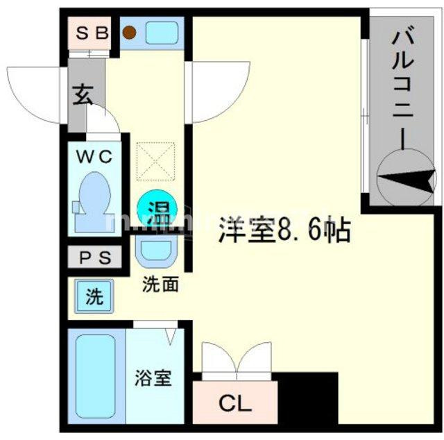大阪市浪速区元町３丁目の賃貸マンションの間取り