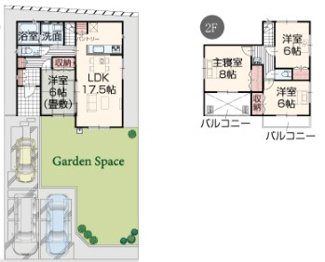 【間取り】 | いろどりアイタウン栃木市藤岡町藤岡24-P4　3号棟 | 南向きで日当たり良好な間取りです