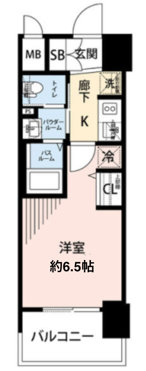エステムコート難波Ⅴブロードの間取り