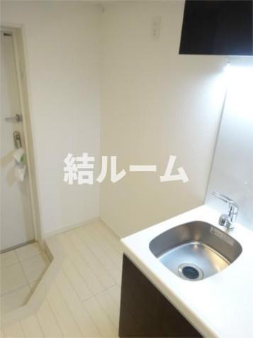 板橋区赤塚新町２丁目の賃貸マンションの玄関