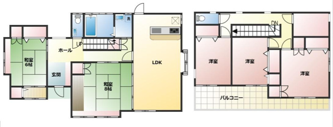 【間取り】 | 西区中原町