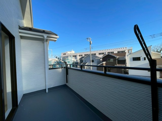 日立市西成沢町2丁目23-P1　新築戸建　11号棟のバルコニー