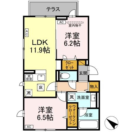 レジデンスヒルトップⅩの間取り