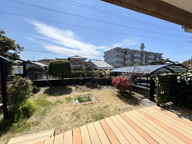 横手新町戸建ての庭