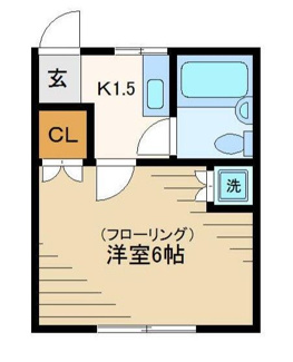 【間取り】 | 西井コーポ | 間取りです。