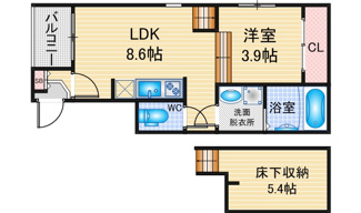 【間取り】 | ハーモニーテラス愛知町V | 略図の為、現状優先