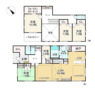【間取り】 | 野洲市北比江　中古戸建