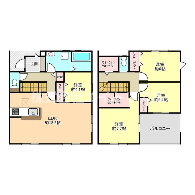 美濃加茂市西町8丁目　新築戸建　全3棟の間取り