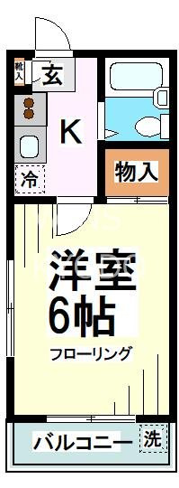 世田谷区桜２丁目の賃貸マンションの間取り