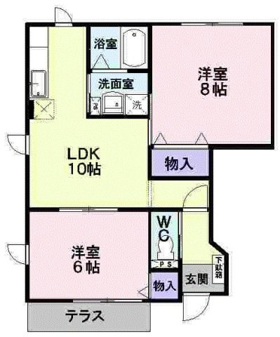 アスペンベールＡの間取り|間取図