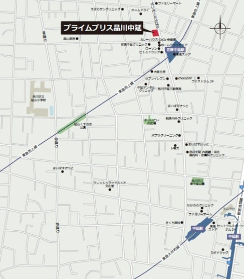 【地図】 | プライムブリス品川中延