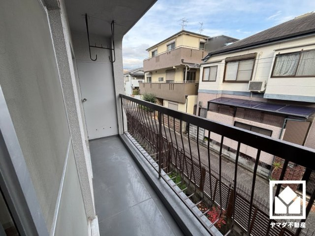 武庫川ハイツのバルコニー