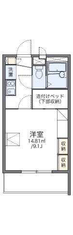 レオパレスセジュール弐番館の間取り