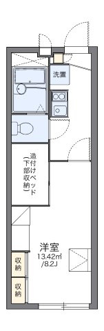 レオパレスＳｏｕｔｈ　ｐａｌの間取り